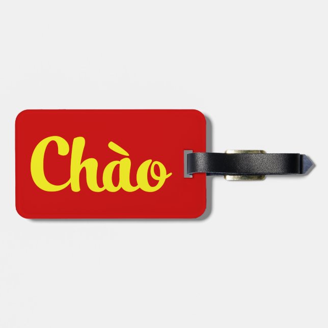 Chào / Hello ~ Vietnam / Vietnamese / Tiếng Việt Luggage Tag (Back Horizontal)