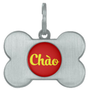 Chào / Hello ~ Vietnam / Vietnamese / Tiếng Việt Pet Name Tag