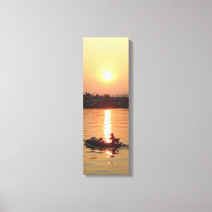 Chao Phraya River Sunset ... Ayutthaya, Thailand Canvas Print