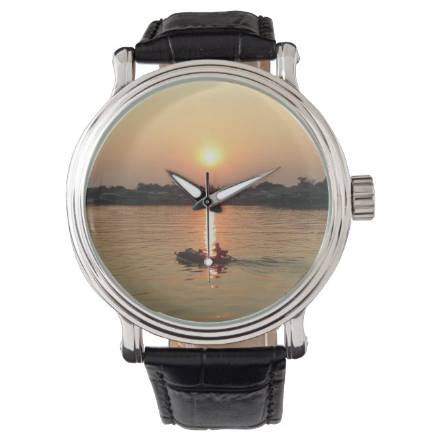Chao Phraya River Sunset ... Ayutthaya, Thailand Watch (Front)