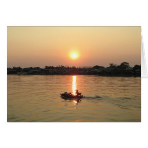 Chao Phraya River Sunset ... Ayutthaya, Thaïlande