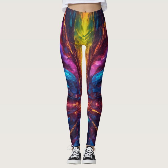 "Chaos 60: 8K AMOLED Leggings Wallpaper -Detailed" (Front)