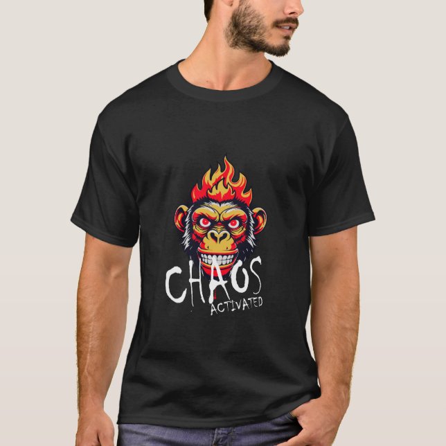 Chaos Activé Premium Graphic T-shirt (Devant)