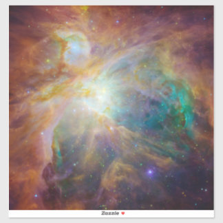 Chaos at Heart of Orion Spitzer Hubble Composite