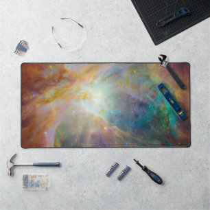 Chaos at Heart of Orion Spitzer Hubble Composite Desk Mat