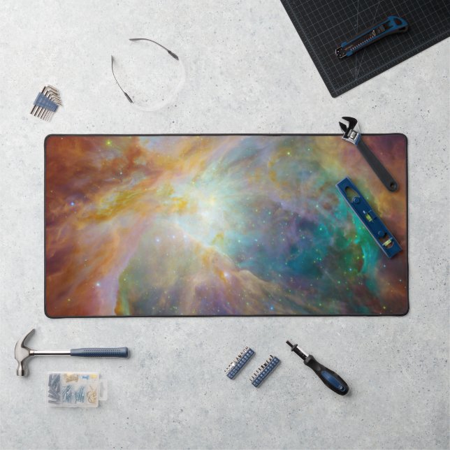 Chaos at Heart of Orion Spitzer Hubble Composite Desk Mat (Workstation)
