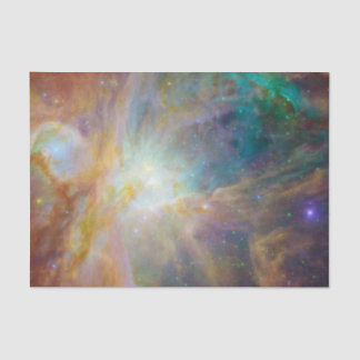 Chaos at Heart of Orion Spitzer Hubble Composite Tissue Paper