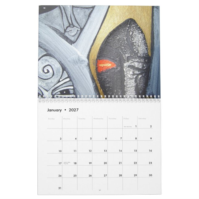 chaos calendar (Jan 2027)