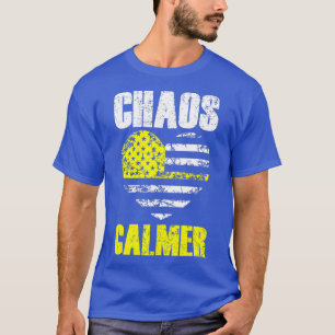 Chaos Calmer  911 Operator Thin Gold Yellow Line D T-Shirt
