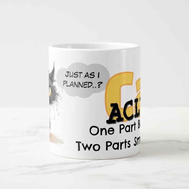 Chaos Cat 20oz Mug – Alysm: One Part Brilliance (Front)