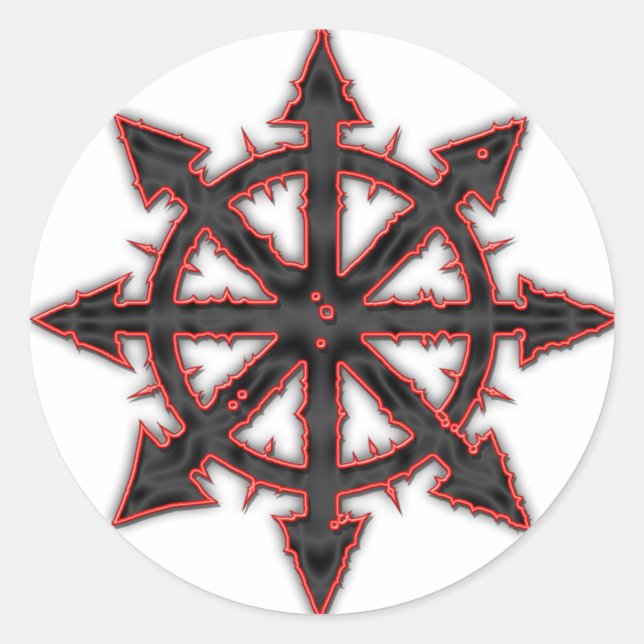 Chaos Classic Round Sticker (Front)