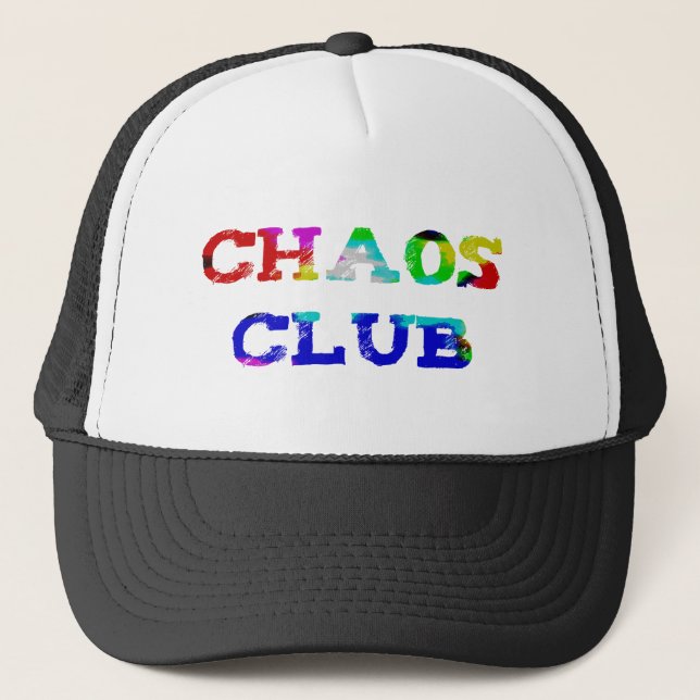 chaos club trucker hat (Front)