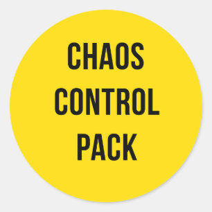 Chaos Control Pack™ - Sticker rond gras pour le qu