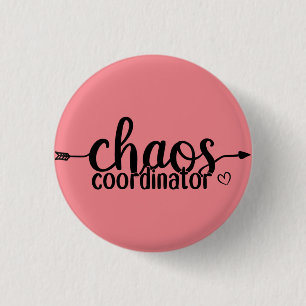 Chaos coordinator 1 inch round button