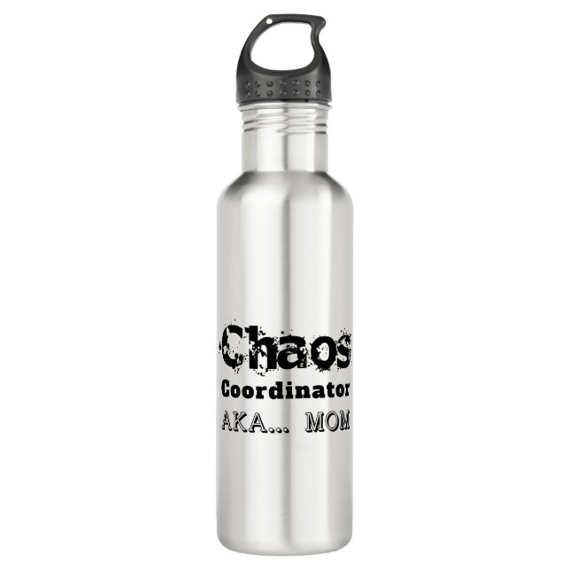 Chaos Coordinator  AKA… Mom 710 Ml Water Bottle (Front)