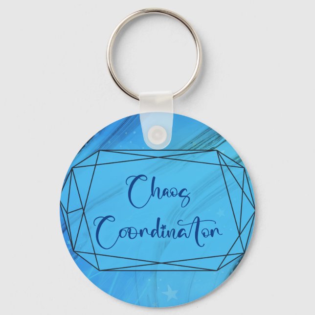 Chaos Coordinator (Blue) Keychain (Front)