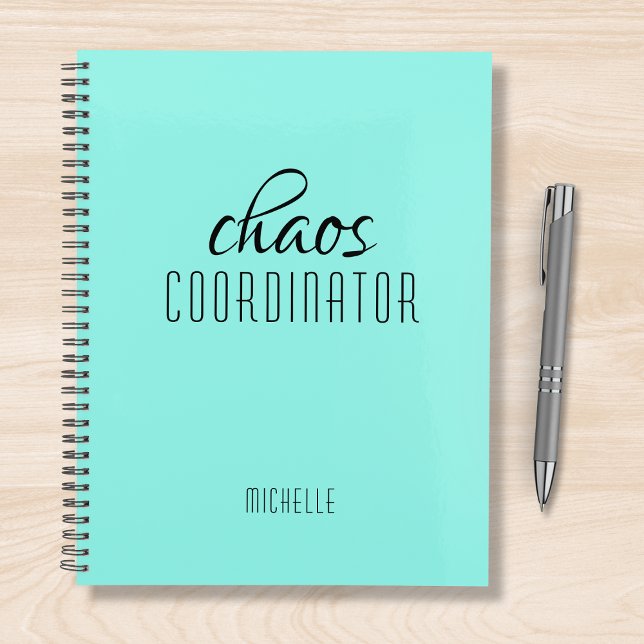 Chaos Coordinator Blue Personalized Name Planner (Creator Uploaded)