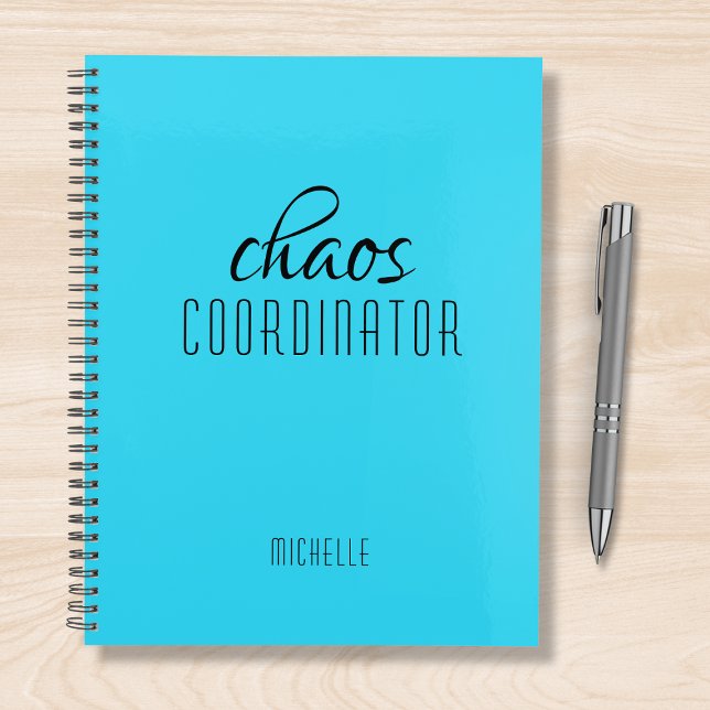 Chaos Coordinator Blue Personalized Name Planner (Creator Uploaded)