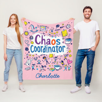 Chaos Coordinator | Cute Funny Mother's Day Gift | Fleece Blanket