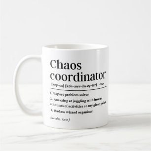 Chaos coordinator definition  coffee mug