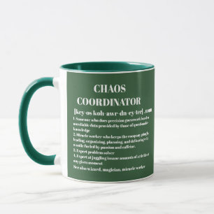 Chaos Coordinator Definition Photo Office Coworker Mug