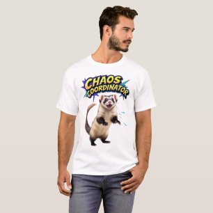 Chaos Coordinator – Fun Ferret Lover Gift T-Shirt