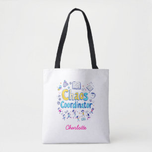 Chaos Coordinator Funny Mom Life Personalized Tote Bag