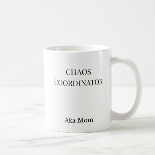 Chaos Coordinator Funny Mom Mug Minimalist