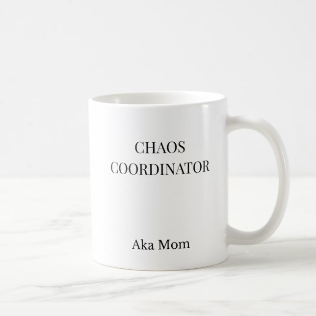 Chaos Coordinator Funny Mom Mug | Minimalist  (Right)