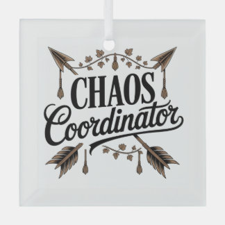 Chaos Coordinator Glass Ornament