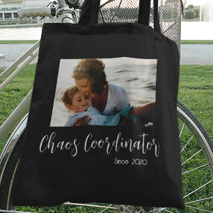 Chaos Coordinator Mom Custom Year Tote Bag