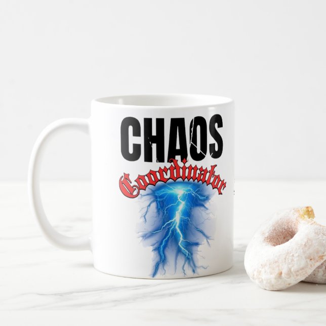 Chaos Coordinator Mug |Funny Mom Teacher Work Life (With Donut)