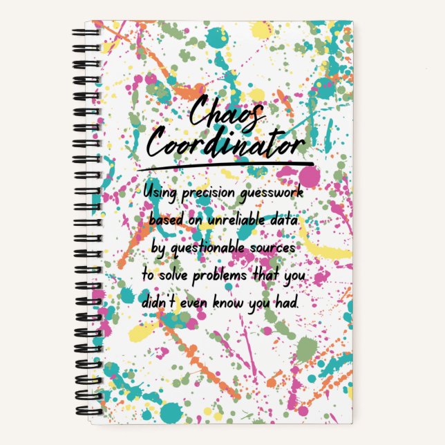 Chaos Coordinator Notebook (Front)