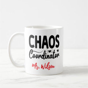 Chaos Coordinator Notebook – Funny Teacher Quote Coffee Mug