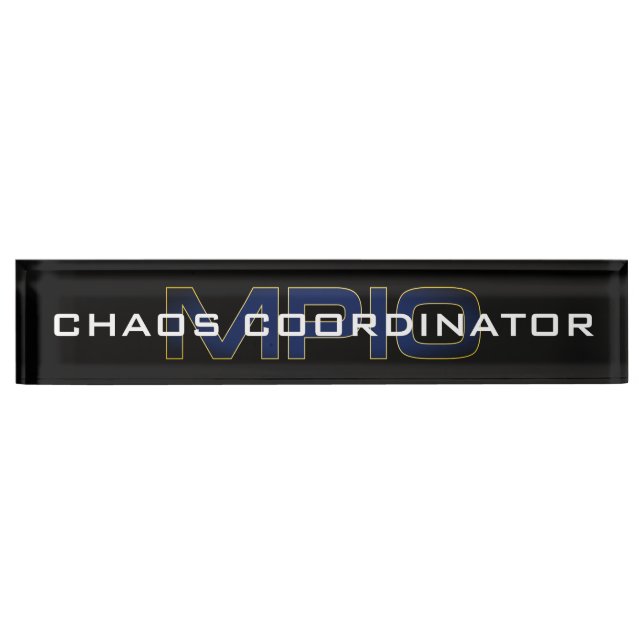 Chaos Coordinator Plate of Names (Front)