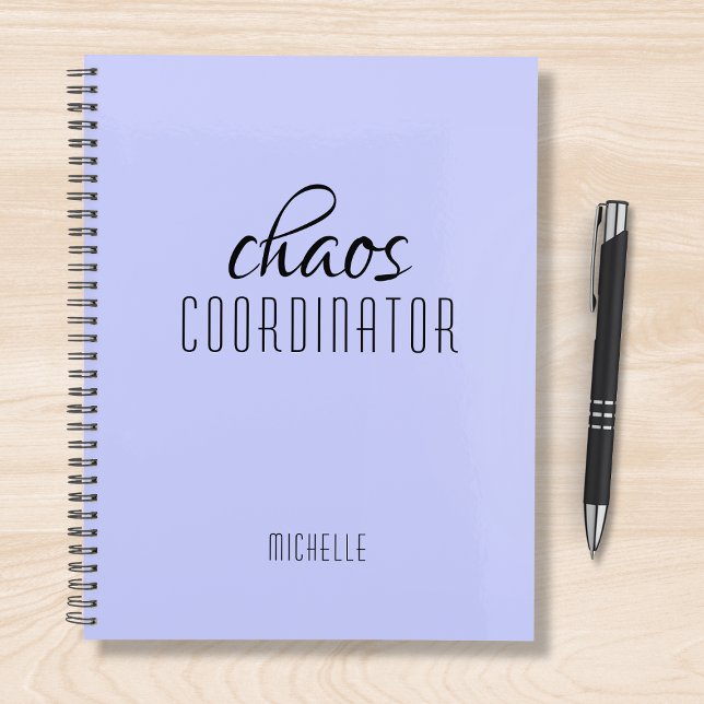 Chaos Coordinator Purple Personalized Name Planner (Creator Uploaded)
