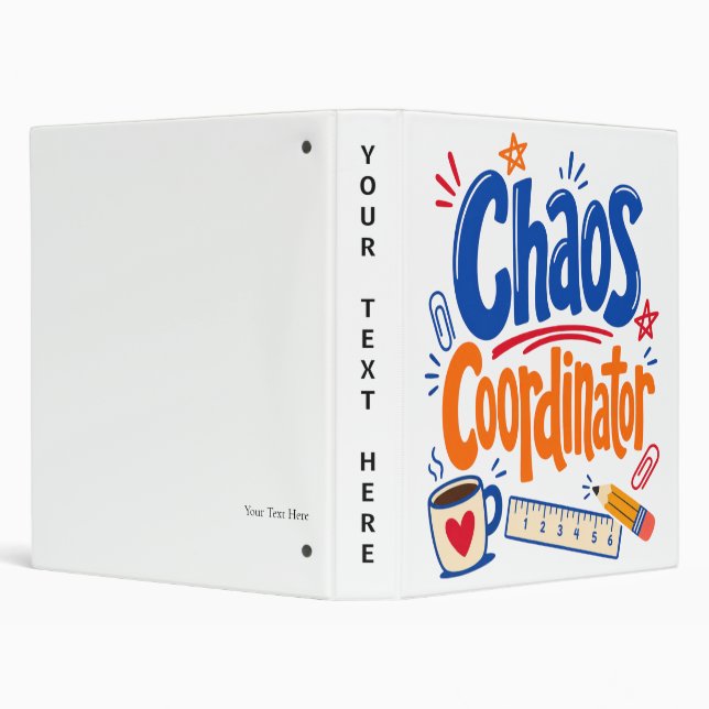 Chaos Coordinator Teacher Back to School Design Binder (Background)