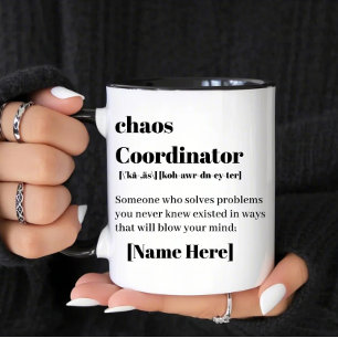 Chaos Coordinator Two-Tone Coffee Mug
