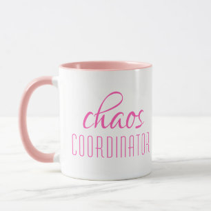 Chaos Coordinator Typographic Text Mug