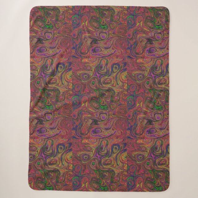 Chaos Fire Stone Sherpa Blanket (Front)
