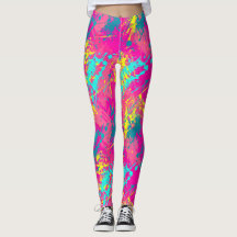 Chaos in a Pink Dream Leggings - Fun