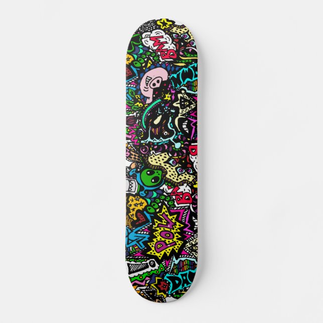 Chaos in color board skateboard (Front)