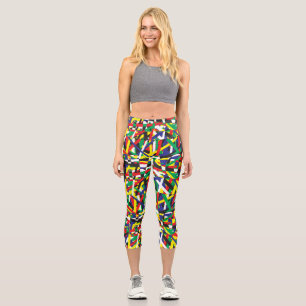 Chaos, in Primaries Capri Leggings