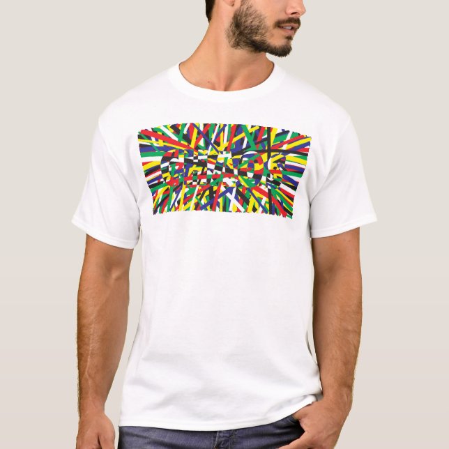 Chaos, in Primaries T-Shirt (Front)