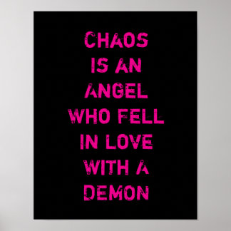 Chaos is an Angel Who Fell in Love with a Demon Poster