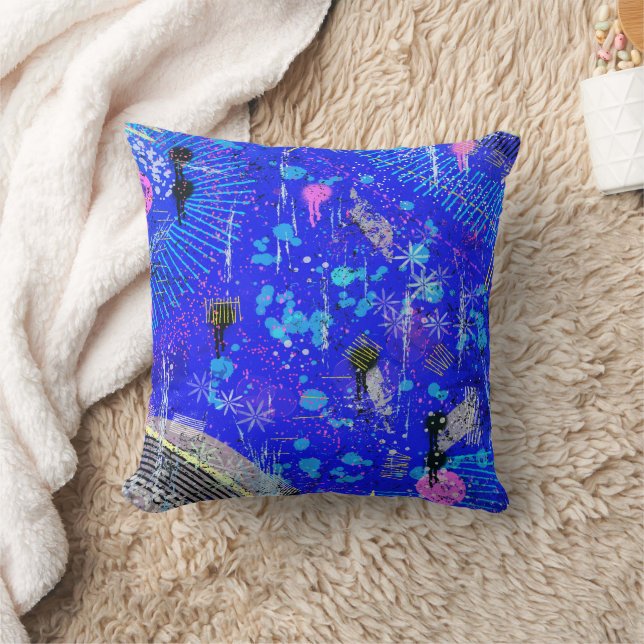 Chaos of the Mind Throw Pillow (Blanket)