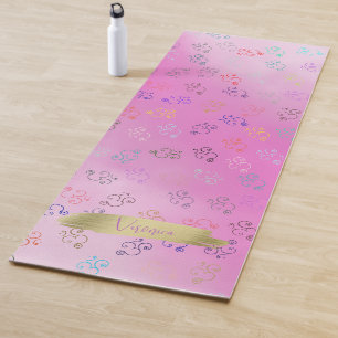 Chaos OMs   Lavender, Pretty Pink Ombre Om Yoga Mat