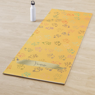 Chaos OMs | Yellow, Pretty Bright Om Yoga Mat