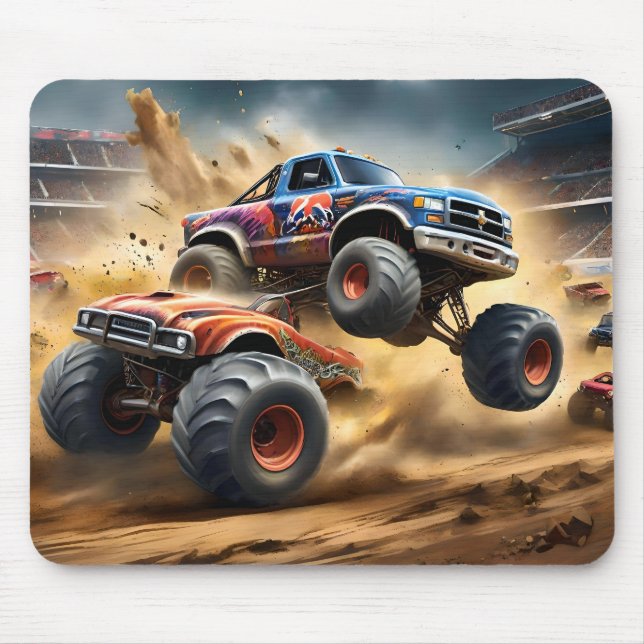 Chaos on Wheels: Monster Truck Smash Derby, Mouse Pad (Front)