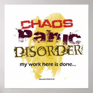 Chaos Panic Disorder Poster